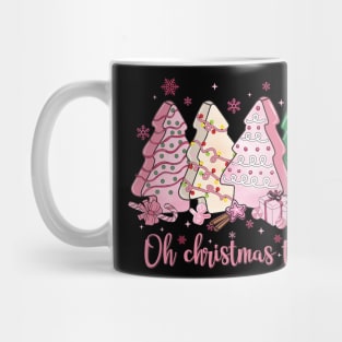 Pink Merry Christmas Cookies vintage Mug